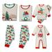 Nituyy Matching Family Christmas Pajamas Set Soft Holiday Clothes Sleepwear