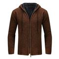 Cathalem Adult Coat Toddler Coats Men s Big & Tall Outerwear Jackets & Coats Warm Cardigan Knitted Coat Sweater Pocket Full Length Mens Trench (Brown XL)