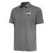 Men's Antigua Heather Black Boston Celtics Scheme Polo