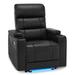 MCombo Power Recliner Chair, Electric Reclining Sofa with Adjustable Headrest and USB & Type Port, Faux Leather HTS432