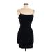 Zara Casual Dress - Mini: Black Solid Dresses - Women's Size Medium