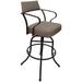 Carolina Tan Swivel Tilt Counter 26" or Bar 30" Metal Bar Stool