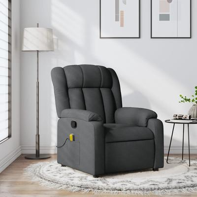 vidaXL Massage Recliner Chair Wingback Reclining Armchair for Elderly Fabric