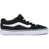 Sneaker VANS "CALDRONE", Gr. 47, schwarz, Leder, unifarben, sportlich, Schuhe, mit kontrastfarbenem Logobadge an der Ferse