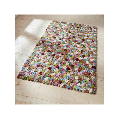 Teppich HEINE HOME Gr. 7, bunt (ecru, bunt), B:u00d880cm H:10mm Ø:80cm, Wolle, Teppiche Image