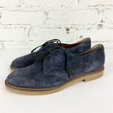 Madewell Shoes | 1937 Madewell Blue Navy Suede Lace Oxford Laced Oxford Loafers 8 | Color: Blue | Size: 8