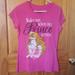 Disney Tops | Disney "Wake Me When My Prince Arrives" Pink T-Shirt Juniors Size Xl. | Color: Pink/White | Size: Xlj