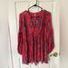 Free People Tops | Free People Tunic Top/Mini Dress Oversized Size Xs L. Flowy,No Holes Or Stains! | Color: Pink | Size: Xs
