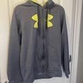 Under Armour Other | Men’s Size Lg Under Armour Zip Up Hoodie Gray/ Lime Green | Color: Gray | Size: Os