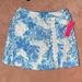 Lilly Pulitzer Skirts | Lilly Pulitzer Daphne Skort Upf 50+ Nwt | Color: Blue/White | Size: 6