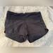 Lululemon Athletica Shorts | Black Lululemon Shorts Spot On Back See Picture. Size 4. | Color: Black | Size: 4