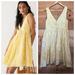 J. Crew Dresses | Jcrew Swingy V Neck Mini Dress Tossed Floral Boho Festival Cottagecore | Color: White/Yellow | Size: Xxs