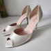 Kate Spade Shoes | Kate Spade | Sage Pumps Heels Open Toe D'orsay Satin White Sz 10 | Color: Cream/White | Size: 10