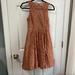 Anthropologie Dresses | Anthropologie Tracy Reese Mariposa Lace Dress - Rust/Gold, Size 0 | Color: Gold/Pink | Size: 0