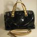 Michael Kors Bags | Michael Kors Grayson Black Patent Leather With Leather Satchel Handbag Aq1608 | Color: Black/Tan | Size: Os