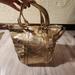 Coach Bags | Coach Poppy Rare Glam 2 Way Tote Bag Purse | Color: Gold | Size: Large