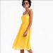 J. Crew Dresses | J.Crew Point Sur Tie-Shoulder Yellow Midi Summer 100% Cotton Voile Dress Size 4 | Color: Gold/Yellow | Size: 4