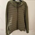 Adidas Shirts | Men’s Adidas Essentials Hybrid Down Hooded Jacket | Color: Green | Size: Xxl