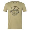 super.natural - Landi Tee - Merinoshirt Gr 56 - XXL beige/oliv