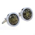 New type of dried flower cufflinks that can close the cuffs, suitable for men and women