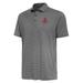 Men's Antigua Heather Black Houston Rockets Scheme Polo