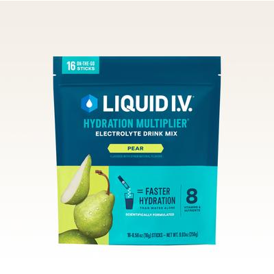 Liquid I.V.® Pear Hydration Multiplier® (16 Pack) - Powdered Electrolyte Drink Mix Packets