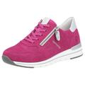 Keilsneaker REMONTE Gr. 38, pink (fuchsia) Damen Schuhe Keil-Sneaker mit praktischem Wechselfußbett, Freizeitschuh, Halbschuh, Schnürschuh