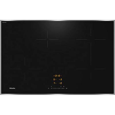 MIELE Flex-Induktions-Kochfeld "KM 7373 FR", schwarz, B:80,6cm H:5,5cm T:52,6cm, Kochfelder, Mit Flexi-Kochbereich für großes Kochgeschirr Image