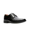Schnürschuh CLARKS "Tilden Walk", Herren, Gr. 40, schwarz (schwarz leather), Leder, elegant, Schuhe, Freizeitschuh, Halbschuh, Schnürschuh mit modischer Ziernaht