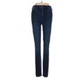 Abercrombie & Fitch Jeans - High Rise Skinny Leg Denim: Blue Bottoms - Women's Size 25 - Dark Wash