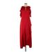 ML Monique Lhuillier Cocktail Dress - High/Low: Red Dresses - Women's Size 12