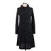 Banana Republic Factory Store Casual Dress - Sweater Dress: Black Marled Dresses - New - Women's Size X-Small