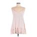 Lulus Sleeveless Blouse: Pink Tops - Women's Size Medium