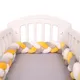 Pare-chocs de lit tressé pour bébé oreiller à nœud coussin pare-chocs pour bébé protecteur CPull