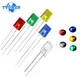 Diodes LED 100 Super lumineuses 257 pièces 2x5x7 composants électroniques indicateur Diodes