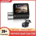 NOYAFA-Mini Caméra de Tableau de Bord V50 Moniteur de Stationnement 4K GPS Vision Nocturne pour