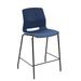 KFI Studios Imme Bar Stool Metal in Blue | 39 H x 20.5 W x 19.5 D in | Wayfair CT2700-BK-03