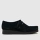 Clarks wallabee evo flat shoes in black