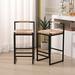 Ebern Designs Nublin 24.8" Counter Stool Upholstered/Metal | 32.48 H x 16.54 W x 15.35 D in | Wayfair EC1B83533C0C424291FA051BFB8687FF