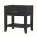 Winston Porter Devontray 1 - Drawer Nightstand Wood in Black | 22.2 H x 20.5 W x 15.7 D in | Wayfair 85B42B5068024A39BFF066DA2FDB01D1