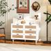 Bay Isle Home™ Alverstone Accent Chest Wood in Brown/White | 37.34 H x 43.43 W x 15.87 D in | Wayfair 41B94735E97B4787AAA6C0D9D4E80FAB