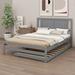 Red Barrel Studio® Lemmer Panel Bed Wood in Gray | 39.4 H x 97.6 W x 78 D in | Wayfair F325AC07813C4BF99F31637D4CEFC46C