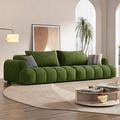 Hokku Designs Blucher Round Arm Modular Sofa Polyester in Brown/Green | 30.31 H x 98.43 W x 39.37 D in | Wayfair 12687D1E20794F889B92A7A9FFE12931