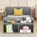 Isabelle & Max™ Aania Platform Storage Bed Wood in Gray | 18.2 H x 40.9 W x 86.4 D in | Wayfair 8F5EB70490C0498E8336E71D1EDA3B4C