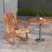 Highland Dunes Outdoor Aarian Rocking Solid Wood Chair Wood in Brown | 30.25 W in | Wayfair 5701D8537469482F9AC18573034337BB