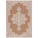 Brown/White 120 x 26 x 0.25 in Area Rug - Ophelia & Co. Villante 292 Area Rug In Brown/Ivory Polyester/Polypropylene | Wayfair