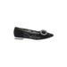 Talbots Flats: Black Solid Shoes - Women's Size 7 - Almond Toe