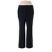 Ann Taylor Dress Pants - Super Low Rise Boot Cut Trouser: Black Bottoms - Women's Size 12 Petite