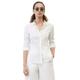 Hemdbluse MARC O'POLO "Blouse, kent collar, long sleeved, slim fit, classic style" Gr. 40, weiß (white) Damen Blusen langarm