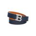 Logo Buckle Reversible Leather Belt